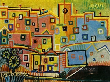 Pablo Picasso Painting - Casas 1937 cubismo Pablo Picasso